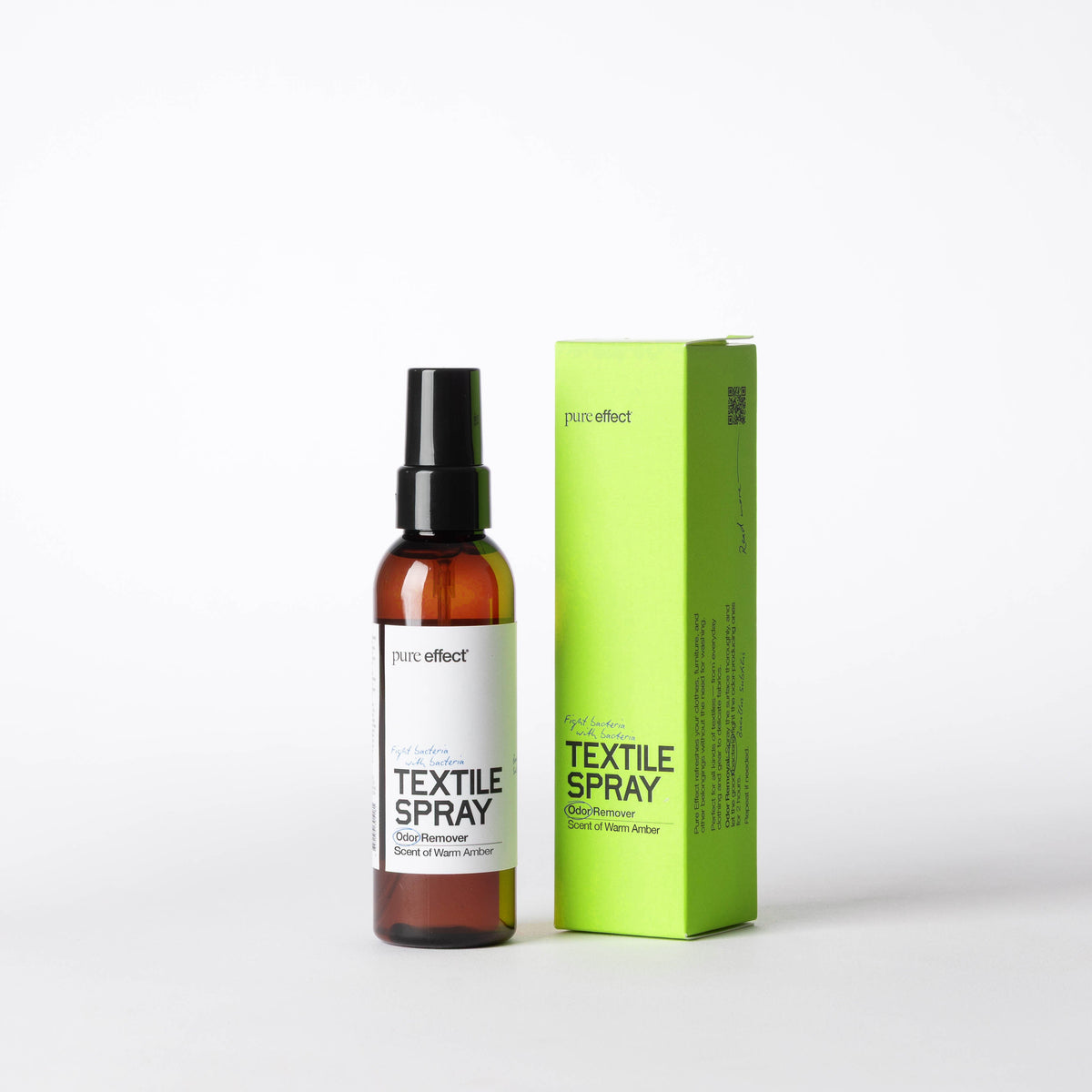 Pure Effect Textile Spray 75 ml Warm Amber som tar bort dålig lukt från kläder och textilier utan tvätt